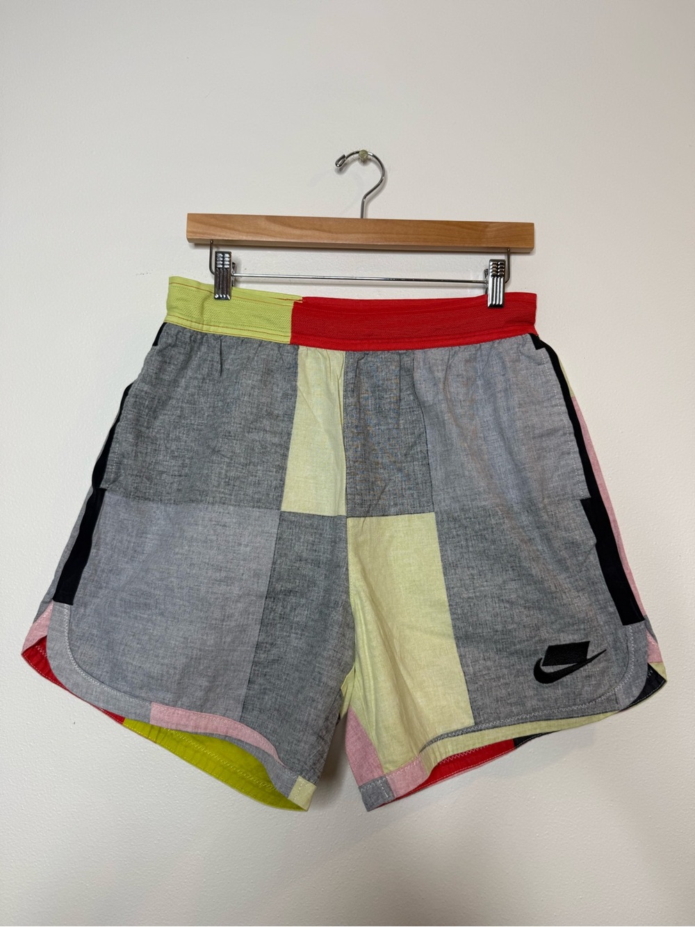 Nike Patchwork Colorblock Athletic Shorts size small